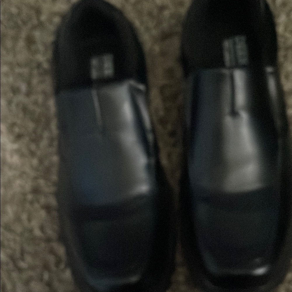 Black Leather Loafers